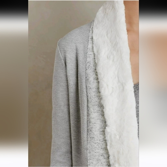 ANTHROPOLOGIE SATURDAY/ SUNDAY WOMEN'S GRAY AMBROSE KNIT JACKET SIZE S - Picture 4 of 15